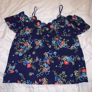 Floral print blouse